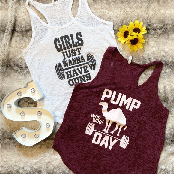 Tops - Workout Muscle Tees - Pair